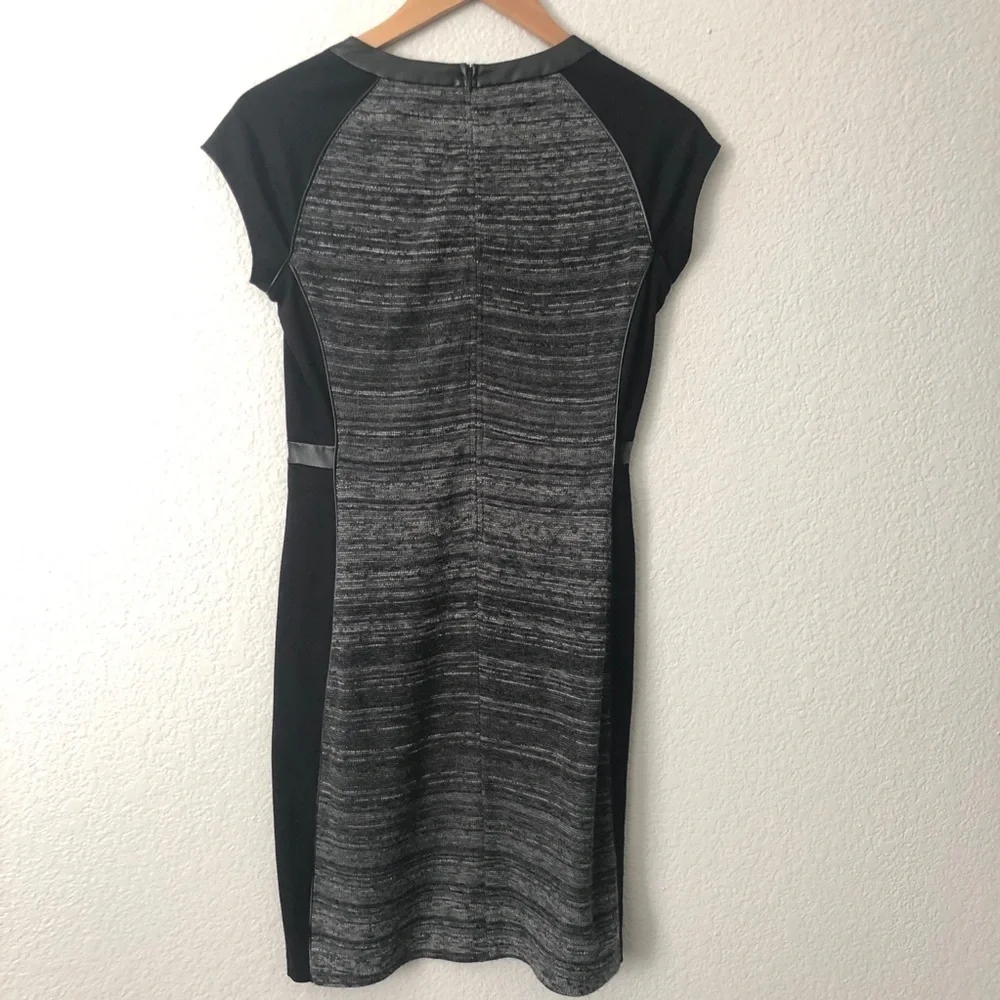 Halogen Dress Womens Tweed‎ Colorblock Sheath Career Business Office Size XS